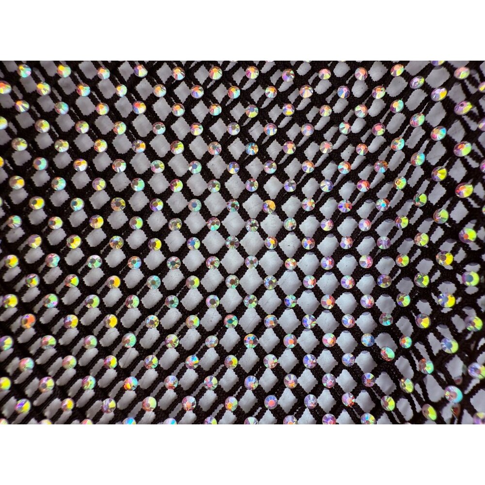 NIB Rhinestone Embellished Over-The-Knee Super Stretch Pointed Toe Stiletto Heel - Picture 7 of 16